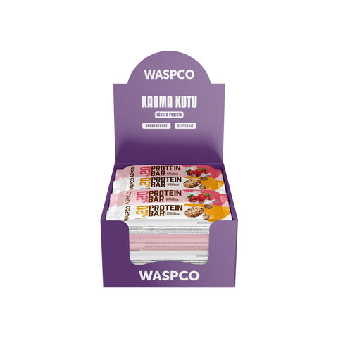 Protein Bar Karma Paket 40g x 12 Adet (Çilek ve Kurabiye)
