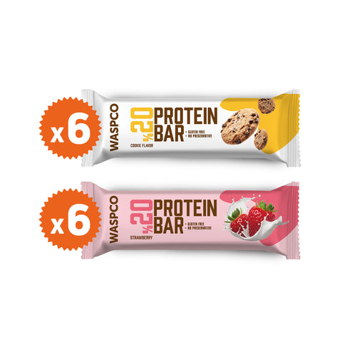 Protein Bar Karma Paket 40g x 12 Adet (Çilek ve Kurabiye)