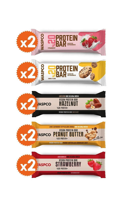 Protein Bar Karma Kutu 40g x 10 Adet (5 Çeşit)