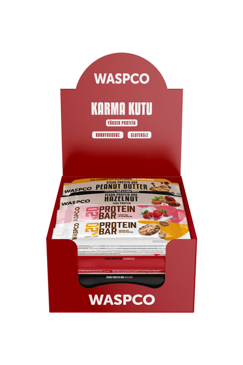 Protein Bar Karma Kutu 40g x 10 Adet (5 Çeşit)