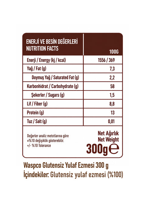 Glutensiz Yulaf Ezmesi 300 g x 3