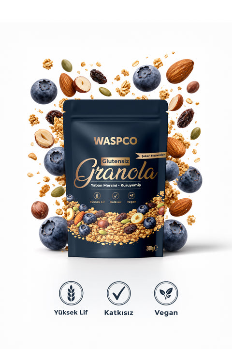Granola - Yaban Mersini & Kuruyemiş 200 g