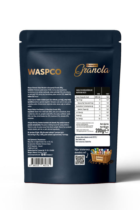 Granola - Yaban Mersini & Kuruyemiş 200 g x 3